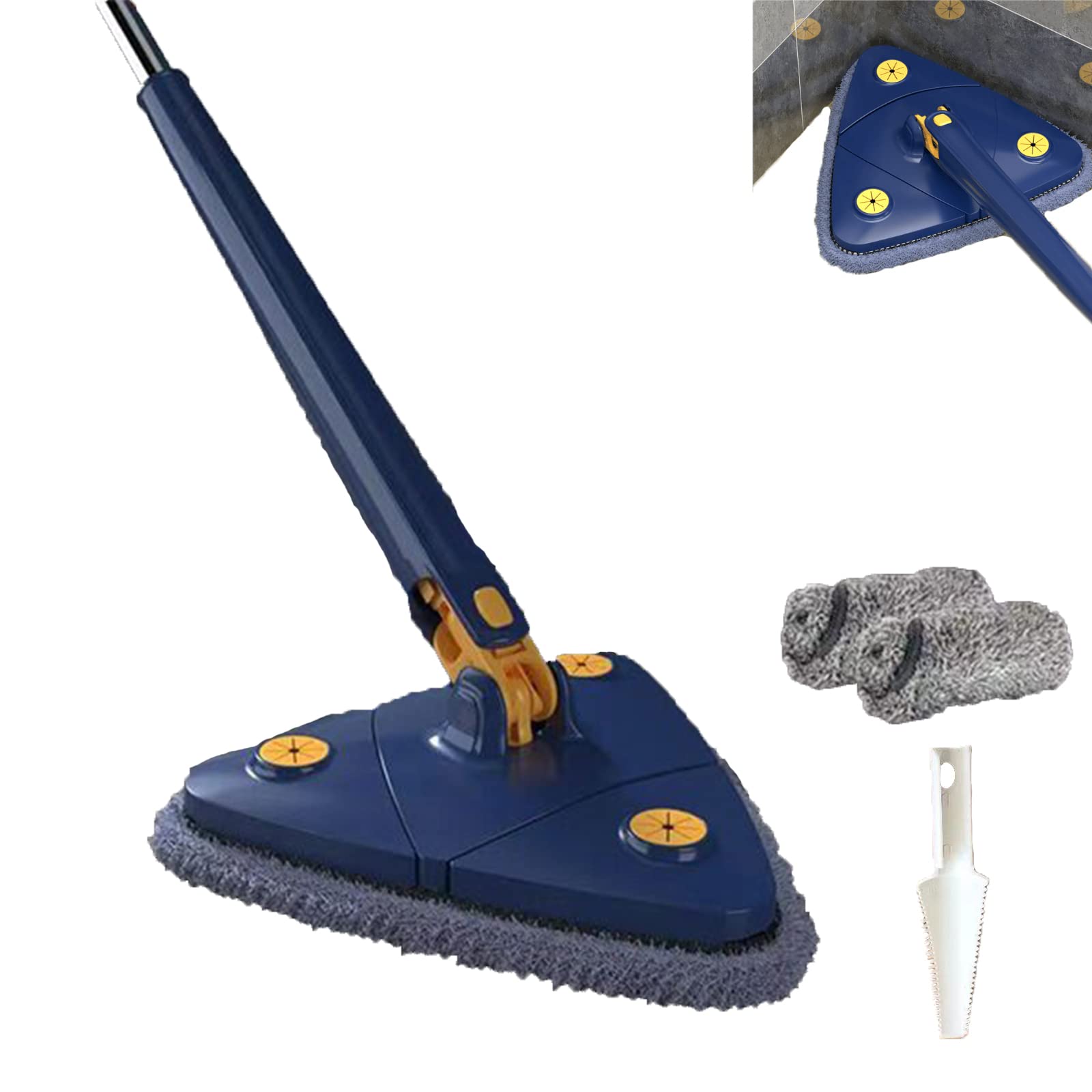 Extendable Triangle Mop 360 Rotatable, 360 Degree Rotatable Adjustable