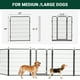 thumbnail image 1 of Corral para Perros de 40" de Alto, 8 Paneles, Ejercicio para Mascotas Interior/Exterior, Metal Resistente, Puerta Amplia y Umbral Bajo, 1 of 6