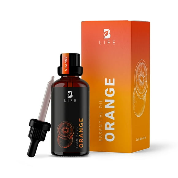 Aceite Esencial De Naranja | 50 ml | Ingredientes Puros y Naturales | Orange Essential Oil | B Life.