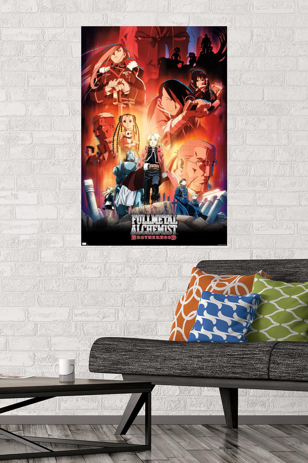 Fullmetal Alchemist: Brotherhood - Key Art 5 Wall Poster with Magnetic  Frame, 22.375 x 34