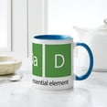 thumbnail image 6 of CafePress - Dad The Essential Element - 11 oz Ceramic Mug - Novelty Coffee Tea Cup, 6 of 6