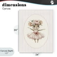 thumbnail image 4 of Stupell Industries Cottage Nursery Ballerina Mouse Striped Canvas Art, 24 x 30, by LSR Design Studio, 4 of 8