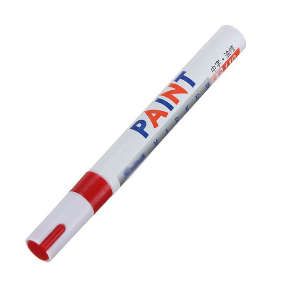 Universal Waterproof Permanent Paint Pen Oil Marker for Car Tyres Arts & Crafts Red 