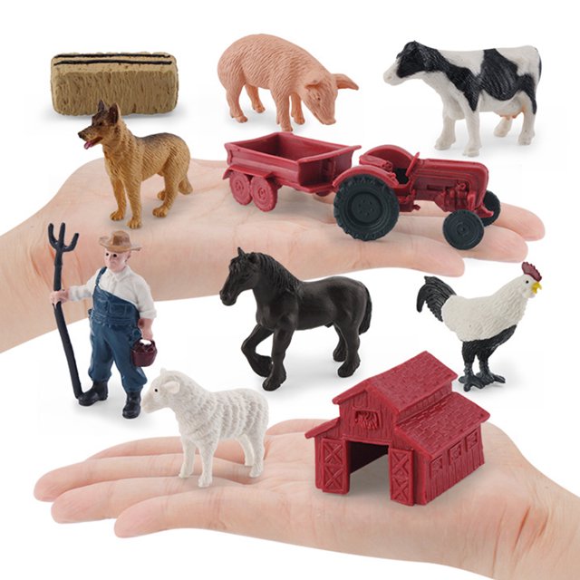 Figuras de modelo de animales, juguetes educativos móviles, conjunto para niños, niñas y niños pequeños