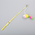 thumbnail image 3 of 3PCS Cat Teaser Toy Bell Artificial Feather Mouse Cat Wand Toy Cat Training Toy, 3 of 10