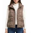 thumbnail image 2 of WTOBBY Women's Minimalist Short-Length Warm And Stylish Winter Coat, Simple and Modern Short Jacket for Warmth and Style in Cold Weather,Coffee L, 2 of 4