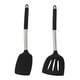 thumbnail image 1 of Los utensilios de cocina antiadherentes 2pcs fijaron con las manijas del acero inoxidable, sistema de herramienta de cocina resistente al calor, 1 of 5