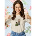thumbnail image 2 of Corgi Chopper And Sidecar T-Shirt Women -Fab Funky Designs, Female XX-Large, 2 of 4