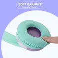 thumbnail image 6 of On Ear Headphones with Mic, Seenda Foldable Corded Headphones Wired Headsets with Microphone, Volume Control for Cell Phone, Tablet, PC, Laptop, MP3/4, Video Game,Green Purple, 6 of 7