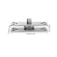 thumbnail image 2 of Masteelf 1 Set Stainless Steel Pivot Hinge Heavy-Duty 360 Degree Invisible Rotating Hinge For Wood Doors Cabinets Wardrobes And Bookshelves, 2 of 8