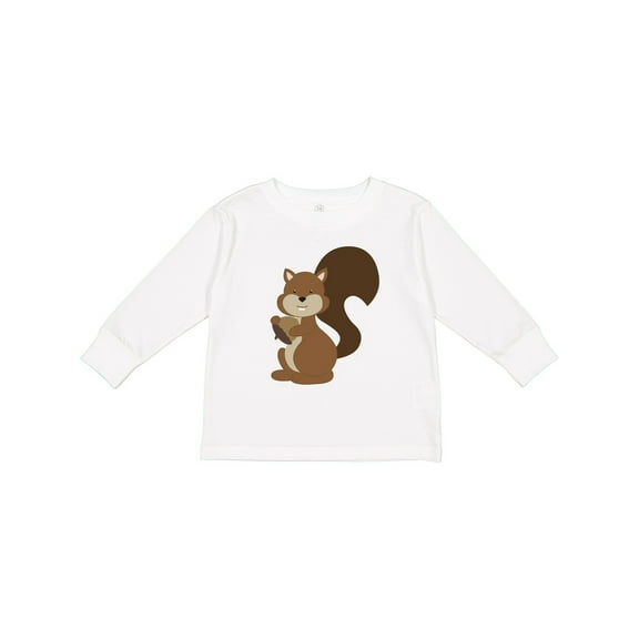 Inktastic Squirrel Boys or Girls Long Sleeve Toddler T-Shirt