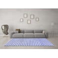 thumbnail image 3 of Ahgly Company Indoor Square Solid Blue Modern Area Rugs, 4' Square, 3 of 4