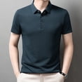thumbnail image 2 of ZRBYWB Men's Classic Polo Shirt Mens Shirt Mens Advanced Sense Lapel Short Sleeve Leisure Business Shirt Ice Silk Top Mens Blouses Casual, 2 of 6