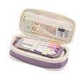 thumbnail image 6 of safuny Large-capacity Pencil Case Macaron Color Matching Can Be Transformed Into An Upgraded Pencil Case Stationery Box Purple 8.5x3.7x2.8in, 6 of 8