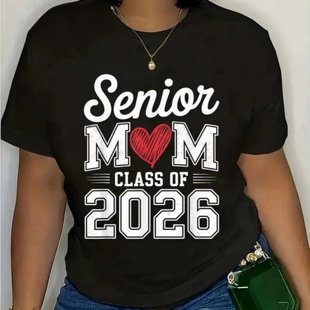 100% Cotton Class of 2026 Graduate Mom Proud Mother Fashion Golf Gift T-Shirts