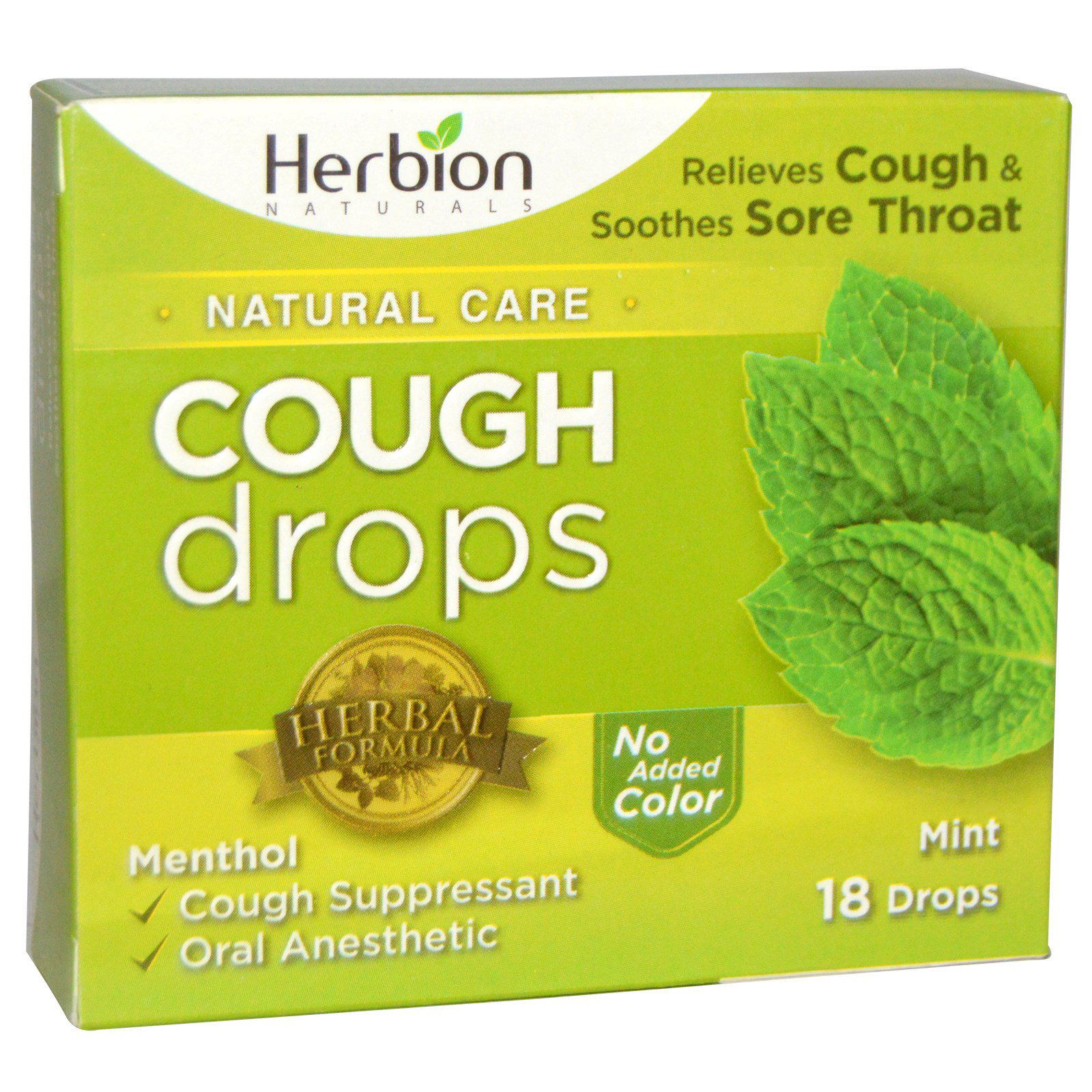 Cough Drops Mint 6/18 CT
