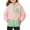 X6 Light Pink, variant on Confree Sweatshirts For Girls Color Block Long Sleeve Hoodie Spring Autumn Dailywear Fashion Comfortable Little Girls Pullover Top Size 5-6 Years Beige