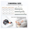 thumbnail image 5 of 18 Inch Drawer Slides 6 Pairs, Full Extension Steel Runners - Heavy Duty 100 Lbs Capacity, Soft-Close, Bottom Mount, Locking Mechanism, 5 of 7