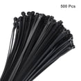 thumbnail image 3 of 500pcs 6 Inch 40 Lbs Cable Zip Ties Self-Locking Small Nylon Cable Tie Wraps 3/16" for Cord Management, Black, 3 of 6