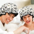 thumbnail image 6 of Shower Caps,Cute Animal Dogs Waterproof Shower Cap for Women 4 Pieces,Double Reusable Hair Cover for Shower PEVA Elastic Stretch Hem, 6 of 7