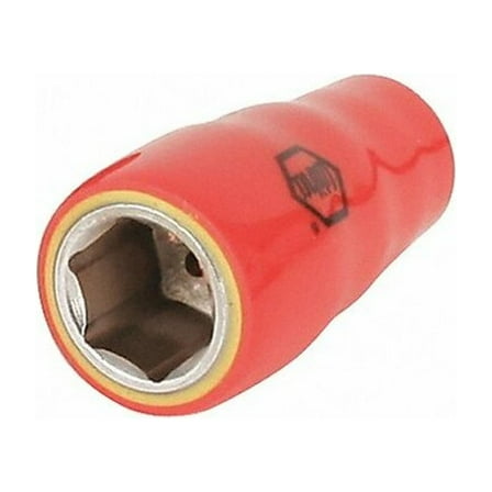 Wiha Socket, Steel, Chrome, 11/32 in  31341