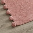 thumbnail image 5 of VCNY Home So Fresh Pom Pom Typography Blush Polyester Bath Rug, 20" x 32", 5 of 5