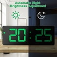 thumbnail image 4 of Digital Alarm Clock, EEEkit Large LED Display Big Number Alarm Clock for Bedroom Bedside with USB Charger, Loud Dual Alarms, Battery Backup, Adjustable Brightness Dimmer Snooze 12/24H, 4 of 7