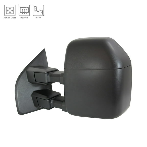 New Aftermarket  Premium Fit Black Driver Side Door Mirror MC3Z17683XA fits 2017-2022 Ford F-250 Super Duty