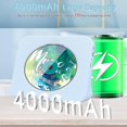 thumbnail image 2 of MesaSe CD Player Portable Bluetooth Desktop 4000mAh Rechargeable CD Player with Remote Control for Home CD Player with Timer HiFi Speakers Dust Cover LCD Screen Display FM Radio-Blue, 2 of 7