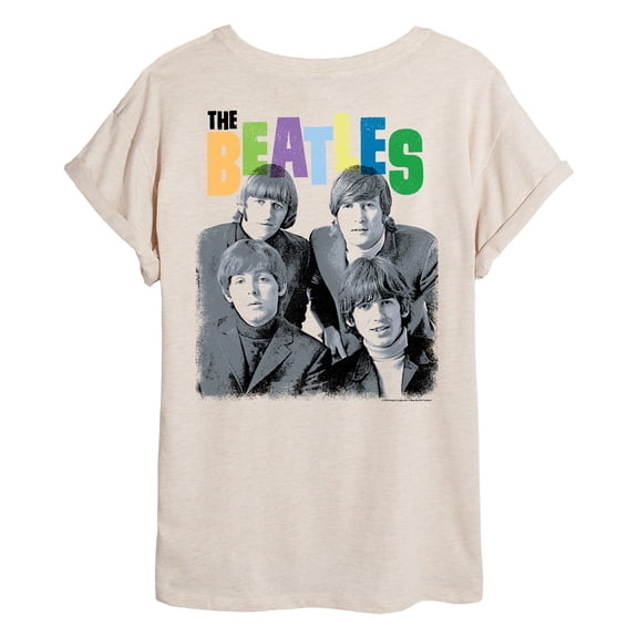 The Beatles - Color Layers - Juniors Oversized Graphic T-Shirt