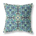 thumbnail image 1 of HomeRoots 411788 28 in. Troverleaf Coussin Intérieur et Extérieur & 44; Aqua & Indigo, 1 of 1