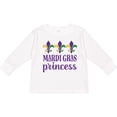thumbnail image 3 of Inktastic Mardi Gras Princess Girls Long Sleeve Toddler T-Shirt, 3 of 5