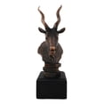 thumbnail image 5 of African Kudu Antelope Rustic Statue in Bronze Electroplated Finish With Base, 5 of 10