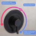 thumbnail image 4 of Kit de molduras para ducha y bañera Tearel compatible con Moen Valve, 4 of 8