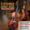 thumbnail image 2 of Pyle 3/4 Size Beginner Violin Starter Kit, Violin Starter Package with Travel Case & Bow, Extra Strings, Digital Tuner, Shoulder Rest & Cleaning Cloth for Students, Kids, Adults, 2 of 5