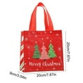 thumbnail image 3 of Virelaxpo Red and Green Christmas Gift Bag - Foldable Non-Woven Handbag for Gift Wrapping, Storage, and Festive Decor, Easy to Carry, 3 of 6