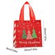 thumbnail image 3 of Bolsa de regalo navideña de tela no tejida, plegable, impermeable | Pequeña bolsa para guardar regalos navideños en rojo y verde | Bolsa reutilizable para dulces navideños | Solución para decoración, 3 of 6