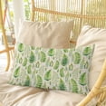 thumbnail image 4 of Spring Leavse Pillow Covers, Linen Long Throw Pillow Case, Pastoral Garden Botanical Rustic Burlap Holiday Pillow Protector Decorative Cushion Cover for Living Room/Bedroom 20" x 36", 4 of 8