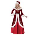 thumbnail image 1 of Disfraz de Navidad Disfraz de Papá Noel Traje Conjunto de disfraz de actuación de pareja adulta, 1 of 5
