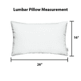 thumbnail image 7 of RSH Decor: 4 Lumbar Support Pillows Made with Sunbrella Performance Fabric | 26" x 16" | Canvas Navy Blue, 7 of 7