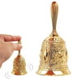 thumbnail image 1 of CNKOO Metal Tea Hand Bell Classic Metal Handbell Traditional Service Hand Bells Tea Call Bells Hand-Shake Meal Bell Kindergarten Class Bell consistent, 1 of 5
