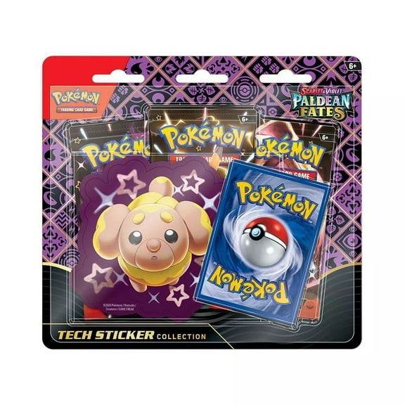 Pokemon Scarlet & Violet Paldean Fates - SHINY FIDOUGH TECH STICKER COLLECTION