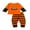 Orange, variant on Kmbangi Toddler 2Pcs Halloween Outfits Smile Pumpkin Tops + Striped Pants