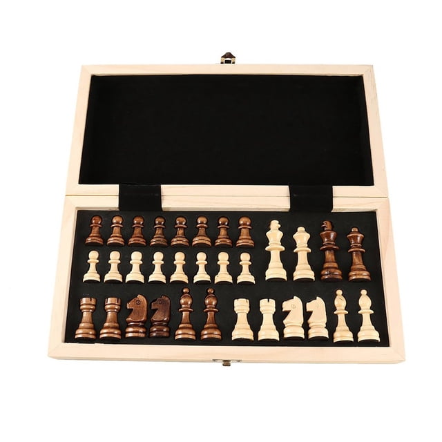 Juego de ajedrez de madera maciza para enseñanza internacional de ajedrez