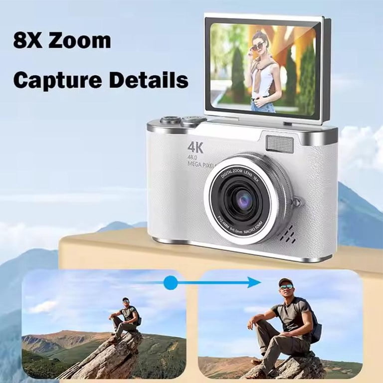 4K Digital Camera for Photography Auto Focus, 48MP Vlogging Camera