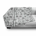 thumbnail image 3 of Snowflake Soft Flannel Fleece Blanket, Lace Style Arrangement of Snowflakes Winter Season Christmas Illustration, Cozy Plush for Indoor and Outdoor Use, 70" x 90", Blue Black White, by Ambesonne, 3 of 6