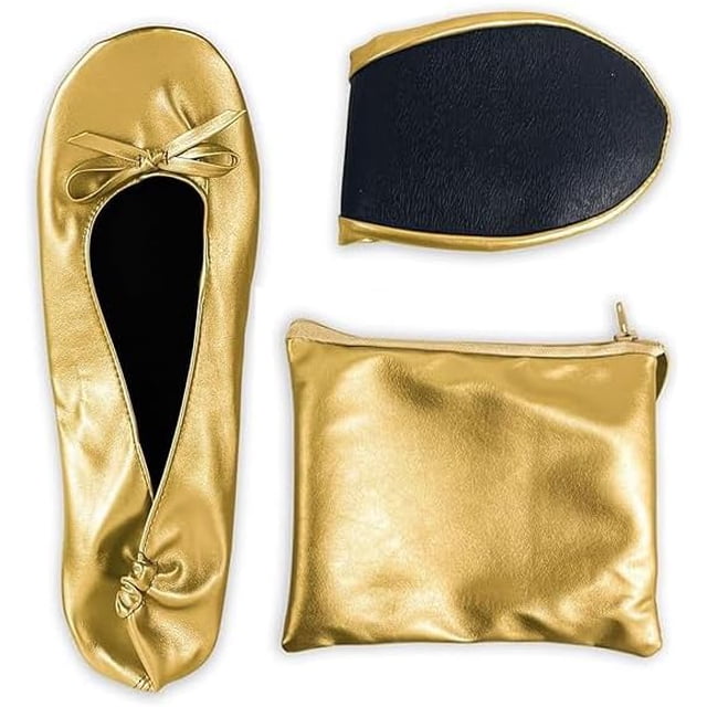 Chaussures Plates de Ballet Pliables Portables pour Femmes, Chaussons Enroulables pour Voyage Mariage