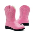 thumbnail image 3 of Kids Western Boots for Girls Boys Embroidered Square Toe Cowboy Boot Mid Calf Toddler Cowgirl Boot Side Zipper Shoes Little/Big Kid, 3 of 6