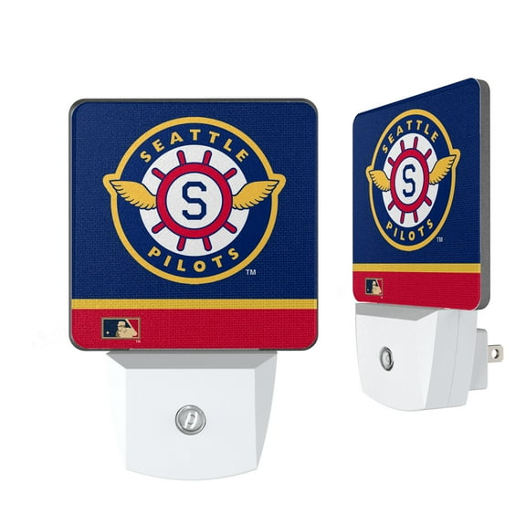 Seattle Pilots Stripe Design Nightlight 2-Pack