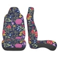 thumbnail image 3 of Yiaed Floral Print Car Seat Covers,Universal Auto Seats Protector Fits for Car,SUV Sedan,Truck,Automotive Seat Covers & Accessories(Two packs), 3 of 7